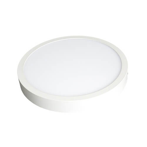 24W Surface Mounted White Round Led Panel Light For Supermarket Lighting